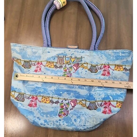 Vintage Ormsby Surviving Stress Canvas Tote Bag 17x12x7 GVC - Picture 7 of 14